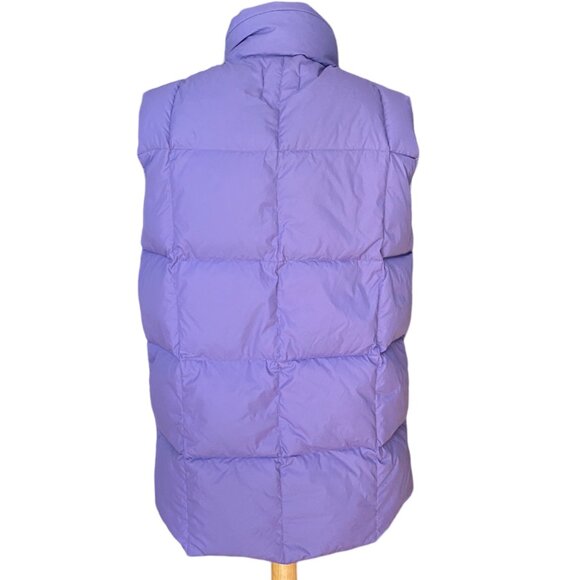 Lands End Goose Down Quilted Puffer Vest Purple Gorpcore Hiking Utility-XL - Picture 8 of 12